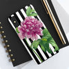 Pink Peony Black Pinstripe Art Case Mate Tough Phone Cases