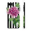 Pink Peony Black Pinstripe Art Case Mate Tough Phone Cases Iphone 7 Plus 8