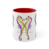 Pink Seahorses Love Watercolor On White Art Accent Coffee Mug 11Oz Red /