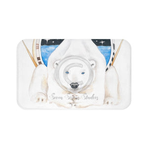 Polar Bear King Of The North Bath Mat Large 34X21 Home Decor