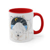 Polar Bear King Of The North Watercolor Art Accent Coffee Mug 11Oz