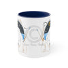 Polar Bear King Of The North Watercolor Art Accent Coffee Mug 11Oz Navy /