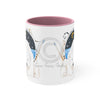 Polar Bear King Of The North Watercolor Art Accent Coffee Mug 11Oz Pink /