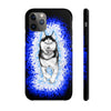 Polar Blue Husky Dog Running Art Black Case Mate Tough Phone Cases Iphone 11 Pro