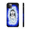 Polar Blue Husky Dog Running Art Black Case Mate Tough Phone Cases Iphone 11 Pro Max