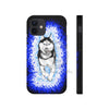 Polar Blue Husky Dog Running Art Black Case Mate Tough Phone Cases Iphone 12 Mini