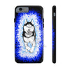Polar Blue Husky Dog Running Art Black Case Mate Tough Phone Cases Iphone 6/6S