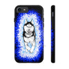 Polar Blue Husky Dog Running Art Black Case Mate Tough Phone Cases Iphone 7 8