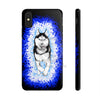 Polar Blue Husky Dog Running Art Black Case Mate Tough Phone Cases Iphone X