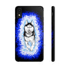 Polar Blue Husky Dog Running Art Black Case Mate Tough Phone Cases Iphone Xr
