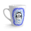 Polar Blue Husky Dog Running Art Mug 12 Oz