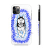 Polar Blue Husky Dog Running Art White Case Mate Tough Phone Cases Iphone 11 Pro Max