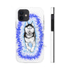 Polar Blue Husky Dog Running Art White Case Mate Tough Phone Cases Iphone 12