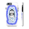 Polar Blue Husky Dog Running Art White Case Mate Tough Phone Cases Iphone 6/6S