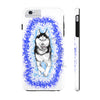 Polar Blue Husky Dog Running Art White Case Mate Tough Phone Cases Iphone 6/6S Plus