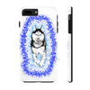 Polar Blue Husky Dog Running Art White Case Mate Tough Phone Cases Iphone 7 Plus 8