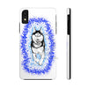 Polar Blue Husky Dog Running Art White Case Mate Tough Phone Cases Iphone Xr