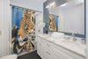 Powerful Jaguar Watercolor Art Shower Curtain Home Decor