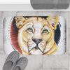 Proud Lioness Ink Art Bath Mat Home Decor