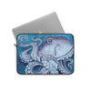 Purple Blue Octopus Watercolor Ink Art Laptop Sleeve