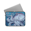 Purple Blue Octopus Watercolor Ink Art Laptop Sleeve
