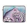 Purple Octopus Blue Watercolor Nautical Art Laptop Sleeve 15