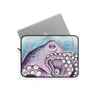 Purple Octopus Blue Watercolor Nautical Art Laptop Sleeve