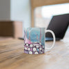 Purple Octopus Blue Watercolor Nautical Art Mug 11Oz