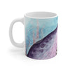 Purple Octopus Blue Watercolor Nautical Art Mug 11Oz