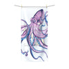 Purple Octopus Ink Art Polycotton Towel 36 × 72 Home Decor