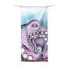 Purple Octopus Teal Watercolor Art Polycotton Towel 36 × 72 Home Decor