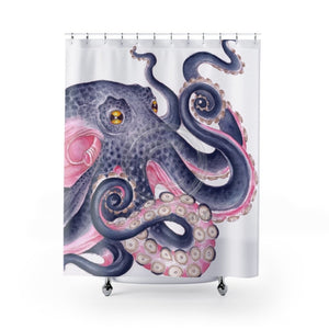 Purple Octopus Tentacles Kraken! Shower Curtain 71 × 74 Home Decor