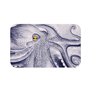 Purple Octopus Watercolor Bath Mat 34 × 21 Home Decor