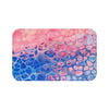 Purple Pink Blue Abstract Ink Art Bath Mat 34 × 21 Home Decor