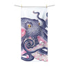 Purple Pink Octopus Kraken Tentacles Ink Polycotton Towel 36 × 72 Home Decor