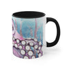 Purple Pink Octopus Watercolor Art Accent Coffee Mug 11Oz