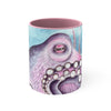 Purple Pink Octopus Watercolor Art Accent Coffee Mug 11Oz /