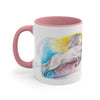 Rainbow Horse Watercolor Art Accent Coffee Mug 11Oz