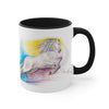 Rainbow Horse Watercolor Art Accent Coffee Mug 11Oz