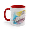 Rainbow Horse Watercolor Art Accent Coffee Mug 11Oz