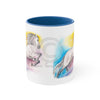 Rainbow Horse Watercolor Art Accent Coffee Mug 11Oz