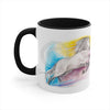 Rainbow Horse Watercolor Art Accent Coffee Mug 11Oz