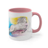 Rainbow Horse Watercolor Art Accent Coffee Mug 11Oz