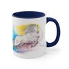 Rainbow Horse Watercolor Art Accent Coffee Mug 11Oz