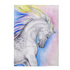 Rainbow Horse Watercolor Art Velveteen Plush Blanket 30 × 40 All Over Prints