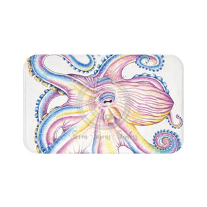 Rainbow Octopus Ink Bath Mat 34 × 21 Home Decor