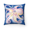 Rainbow Octopus Ink Blue Pillow Home Decor