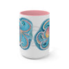 Rainbow Octopus Watercolor Art Two-Tone Coffee Mugs 15Oz Mug