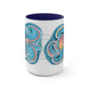 Rainbow Octopus Watercolor Art Two-Tone Coffee Mugs 15Oz Mug