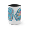 Rainbow Octopus Watercolor Art Two-Tone Coffee Mugs 15Oz Mug